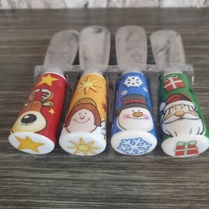 Joie Ceramic Christmas Spreaders Santa, Reindeer, Angel, Snowman Charcuterie NEW